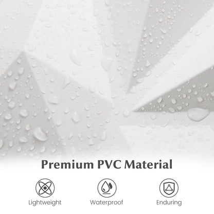 100-Pack 3D Wall Panels 12" x 12" PVC Interior Wall Decoration with Diamond Accent, White Decorative Accessories at Gallery Canada