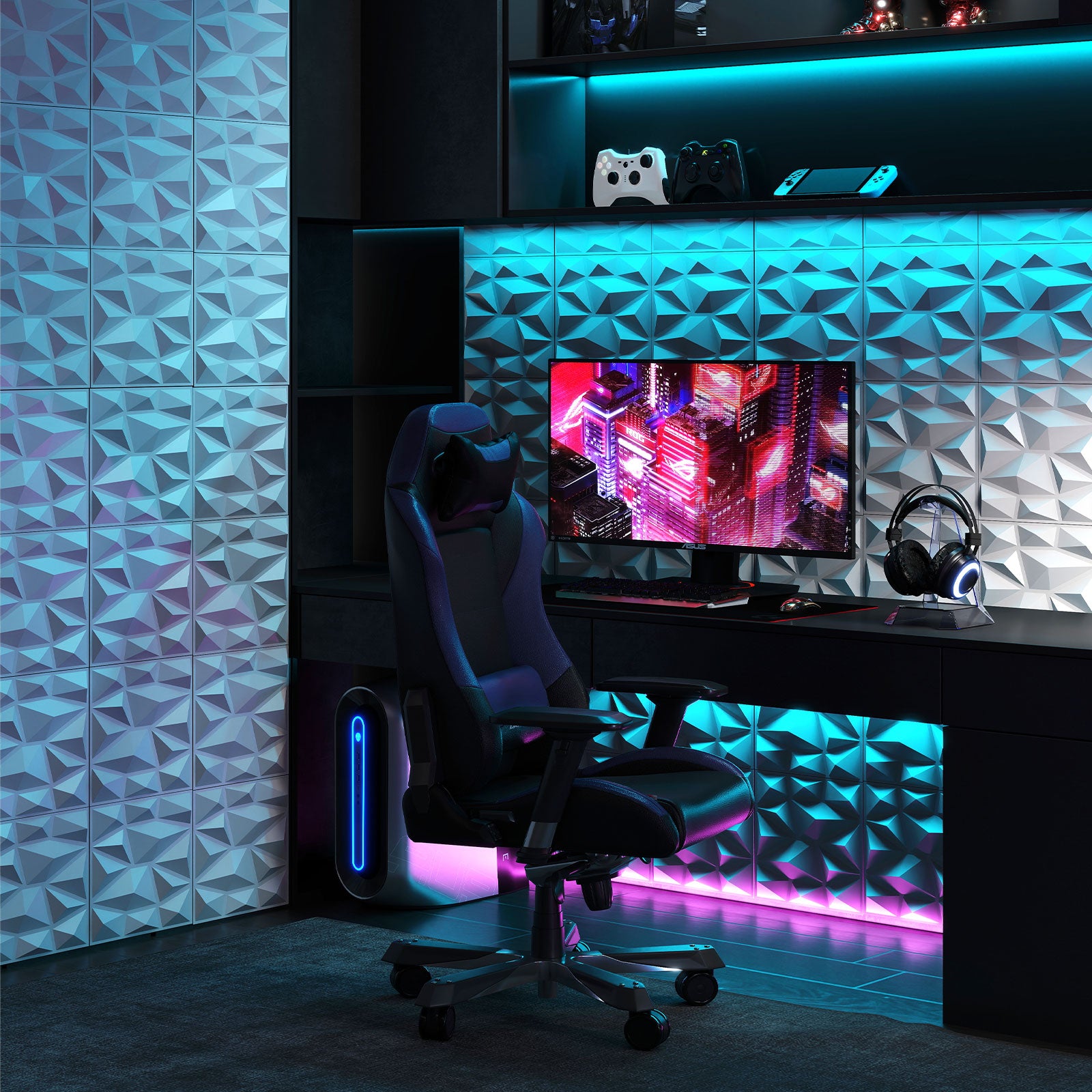 100-Pack 3D Wall Panels 12