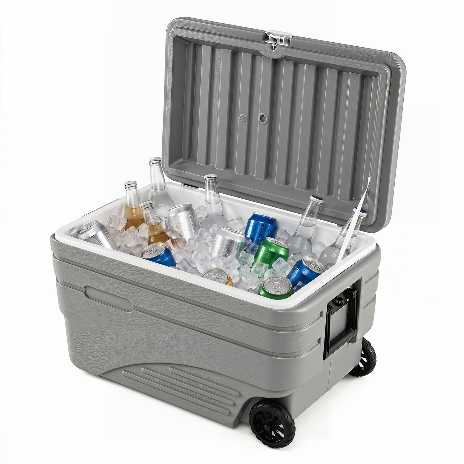 103 Qt Outdoor Portable Wheeled Ice Cooler, Gray Coolers at Gallery Canada
