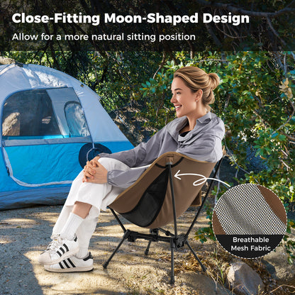Portable Camping Chair with Compact Carrying Bag, Coffee Camping Furniture at Gallery Canada