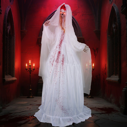 Halloween Animatronic Standing Bride, 7.2 FT Haunted House Decoration Halloween at Gallery Canada