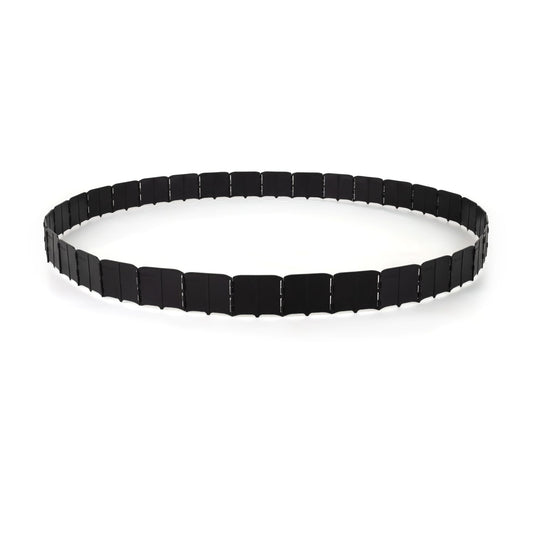 10.5 Ft 70 Pcs Garden Edging Borders, No Dig, Interlocking, Black