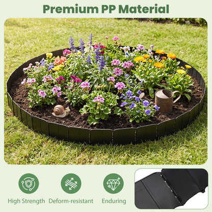10.5 Ft 70 Pcs Garden Edging Borders, No Dig, Interlocking, Black Raised Garden Beds at Gallery Canada