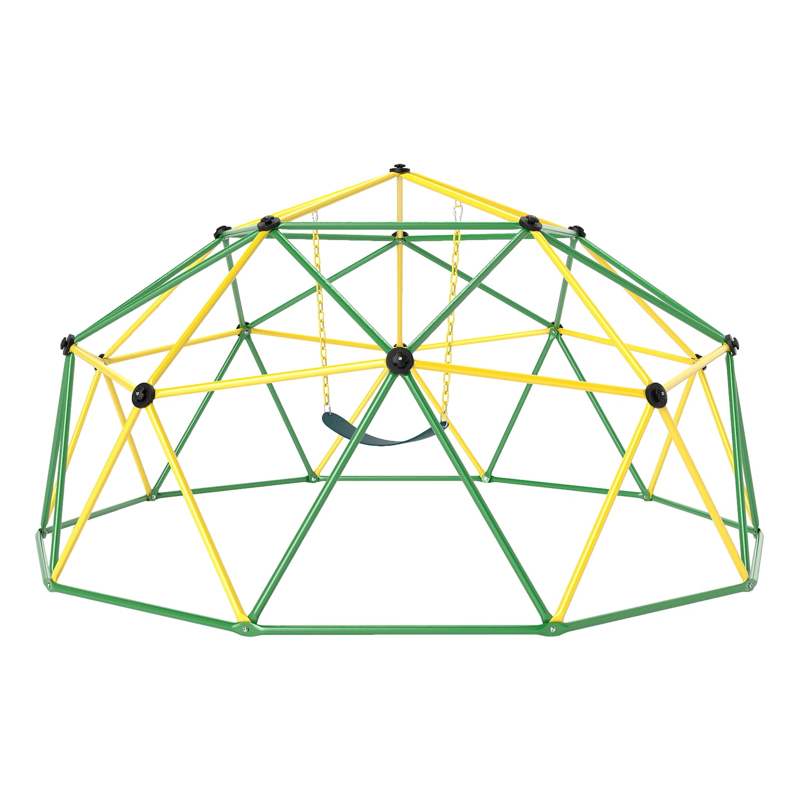 10 Feet Dome Climber With Swing, 800 Lbs Load Capacity, Green Climbers & Slides at Gallery Canada