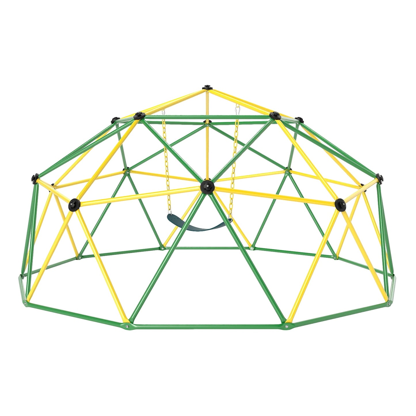 10 Feet Dome Climber With Swing, 800 Lbs Load Capacity, Green Climbers & Slides at Gallery Canada