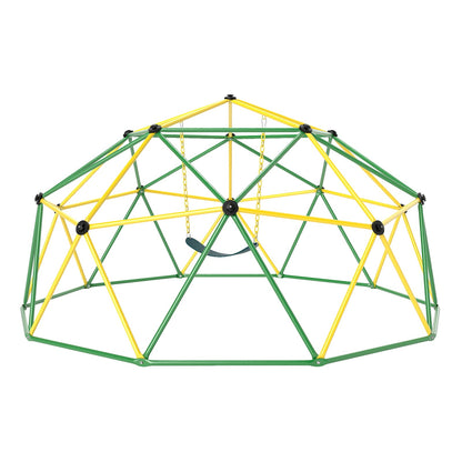 10 Feet Dome Climber With Swing, 800 Lbs Load Capacity, Green Climbers & Slides at Gallery Canada