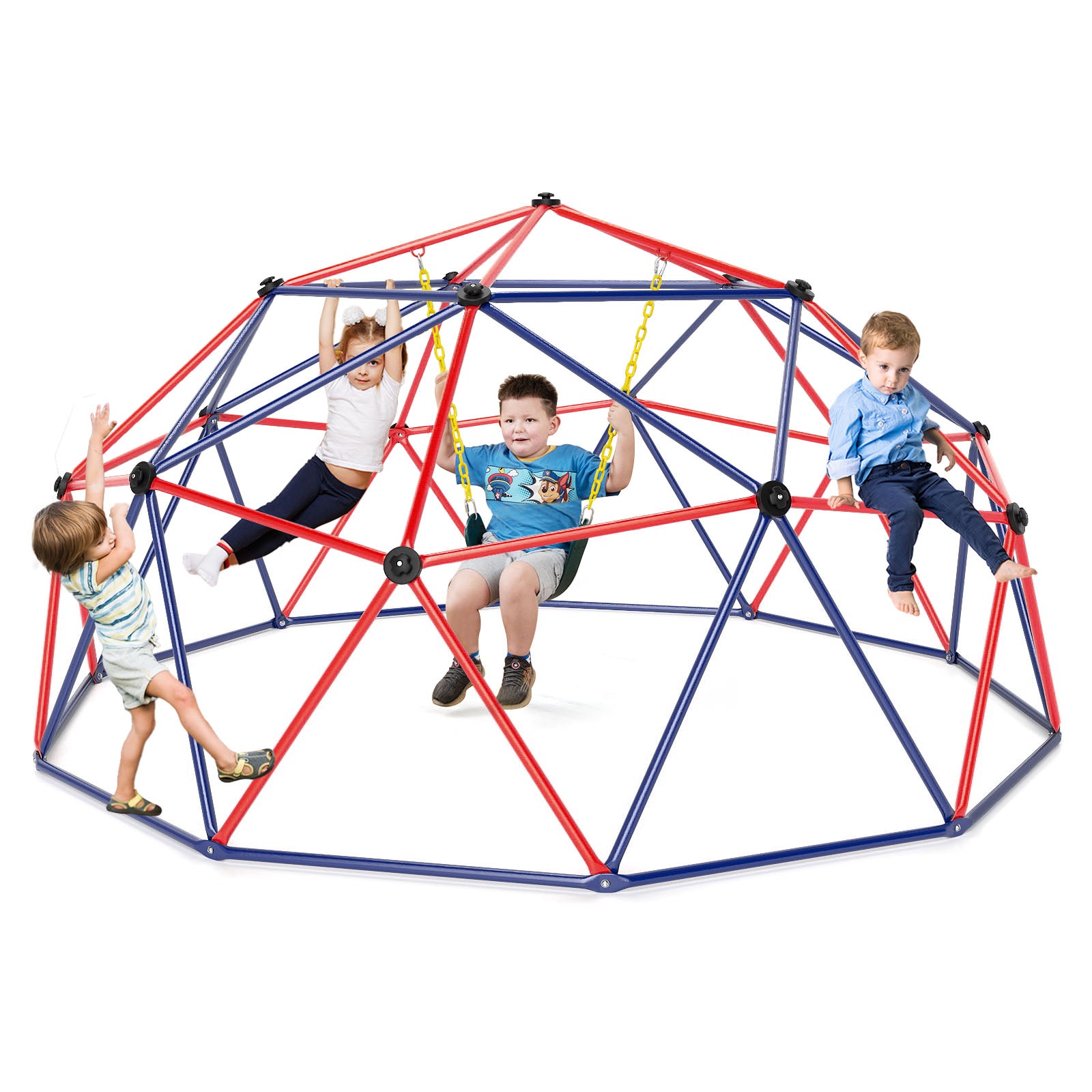 10 Feet Dome Climber, Swing, 800 Lbs Capacity, Red Climbers & Slides at Gallery Canada