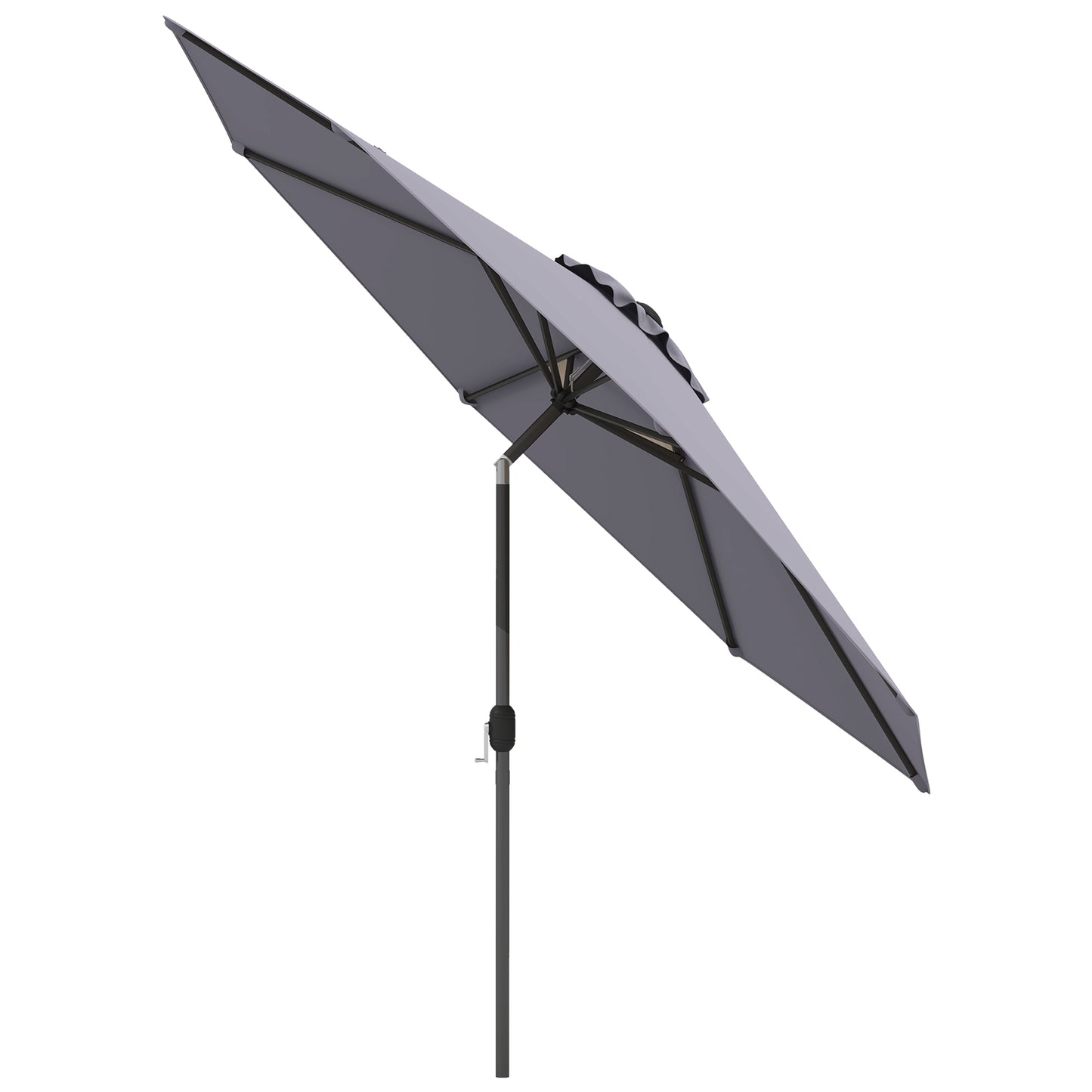 10 Feet Patio Umbrella, Tilt Crank, Gray Outdoor Umbrellas at Gallery Canada