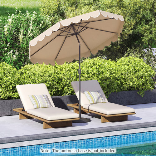 10 Feet Patio Umbrella, Crank Tilt Adjustment, Beige