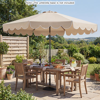 10 Feet Patio Umbrella, Crank Tilt Adjustment, Beige