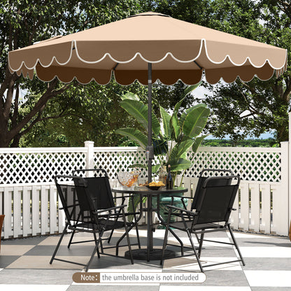10 Feet Patio Umbrella, Outdoor Market Umbrella, Crank Tilt Adjustment, Coffee Outdoor Umbrellas at Gallery Canada