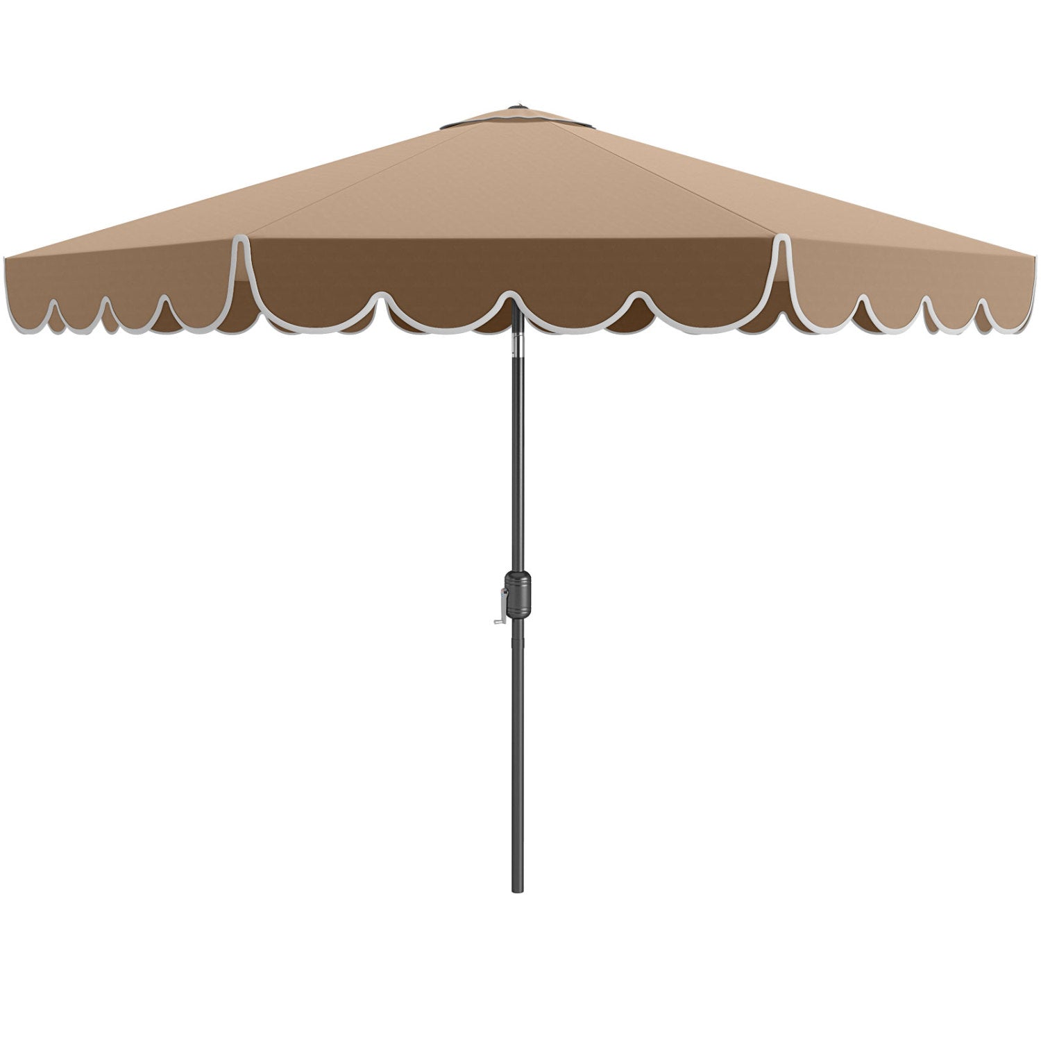 10 Feet Patio Umbrella, Outdoor Market Umbrella, Crank Tilt Adjustment, Coffee Outdoor Umbrellas at Gallery Canada