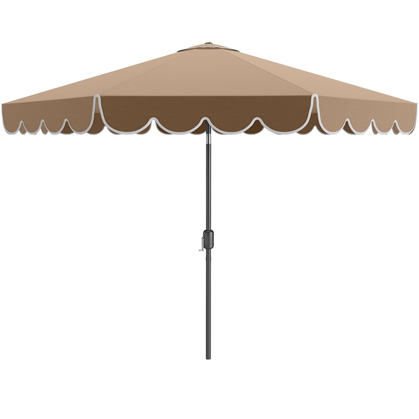 10 Feet Patio Umbrella, Outdoor Market Umbrella, Crank Tilt Adjustment, Coffee Outdoor Umbrellas at Gallery Canada