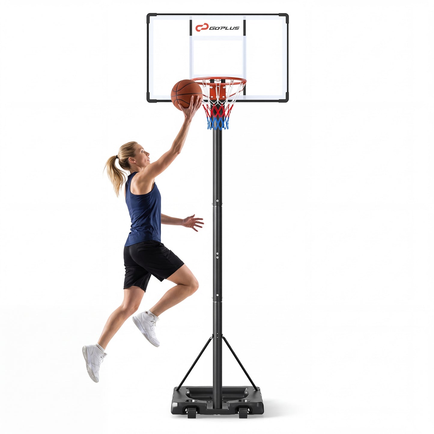 Portable Basketball Hoop, 10 Feet, Outdoor For Adults, Black Sport Equipments at Gallery Canada