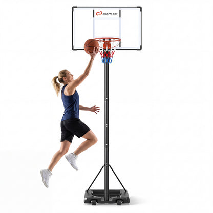 Portable Basketball Hoop, 10 Feet, Outdoor For Adults, Black Sport Equipments at Gallery Canada