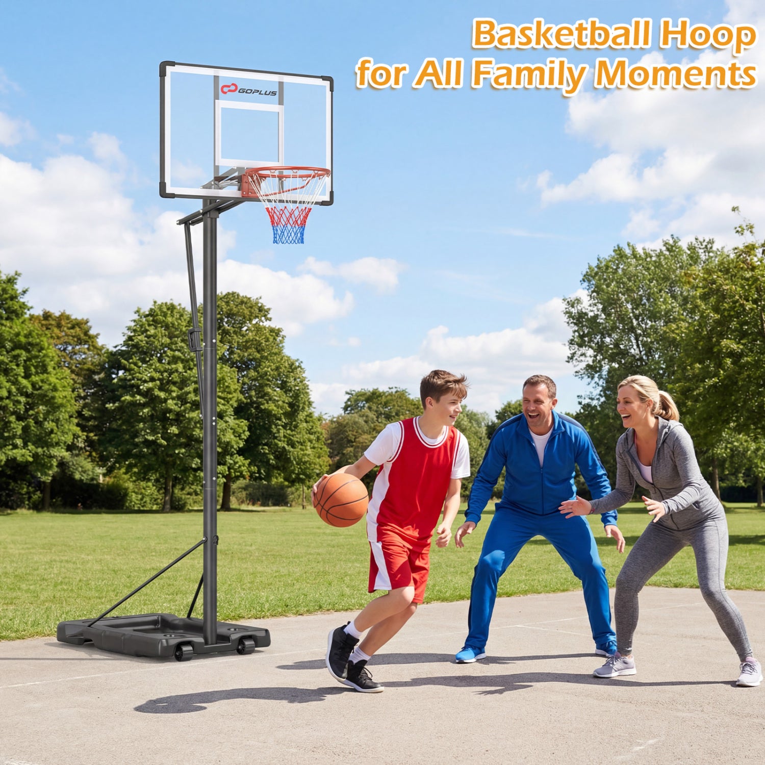 Portable Basketball Hoop, 10 Feet, Outdoor For Adults, Black Sport Equipments at Gallery Canada