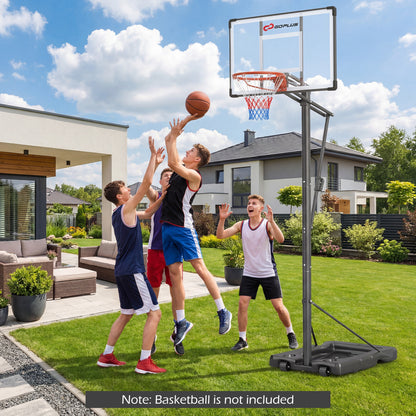 Portable Basketball Hoop, 10 Feet, Outdoor For Adults, Black Sport Equipments at Gallery Canada