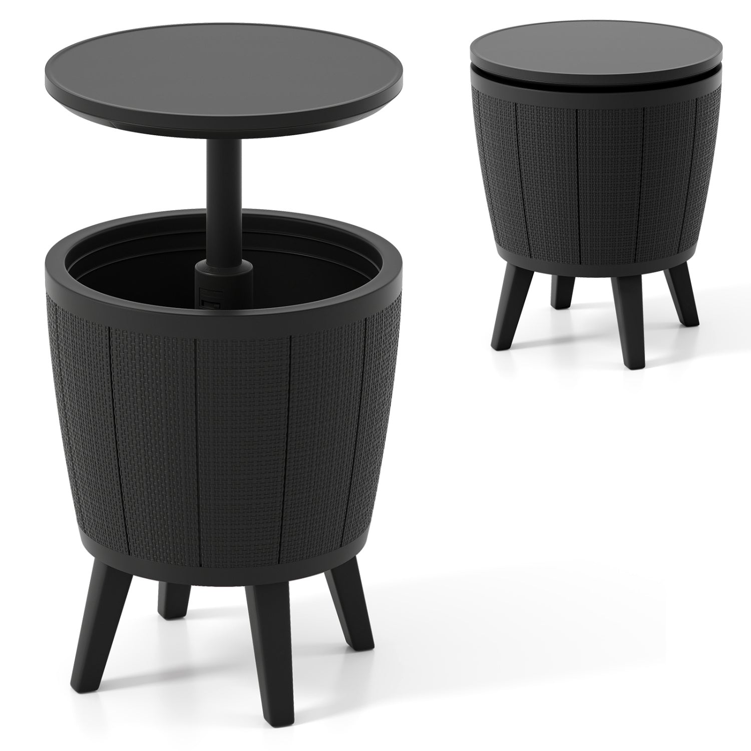 10 Gallon Beer And Wine Cooler, Lift-Top, Drainage Plug, Black Coolers at Gallery Canada
