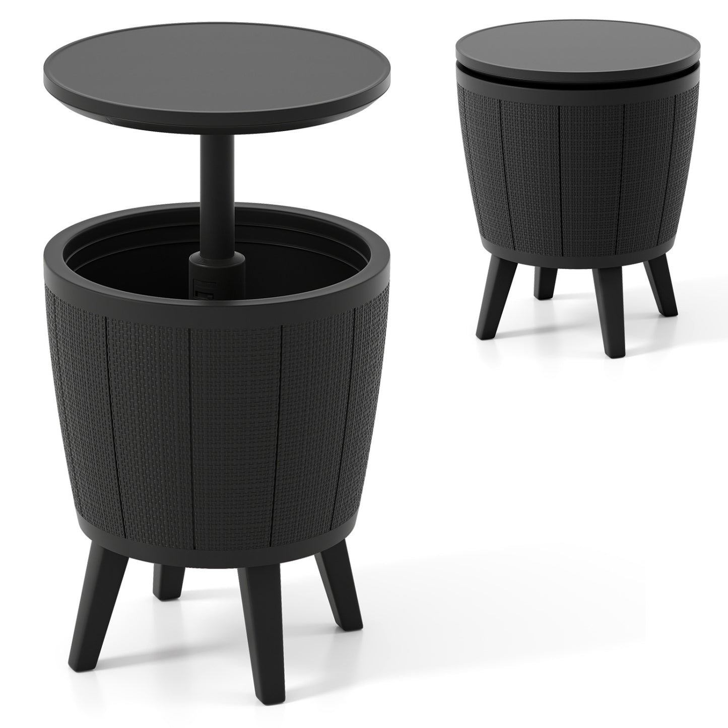 10 Gallon Beer And Wine Cooler, Lift-Top, Drainage Plug, Black Coolers at Gallery Canada
