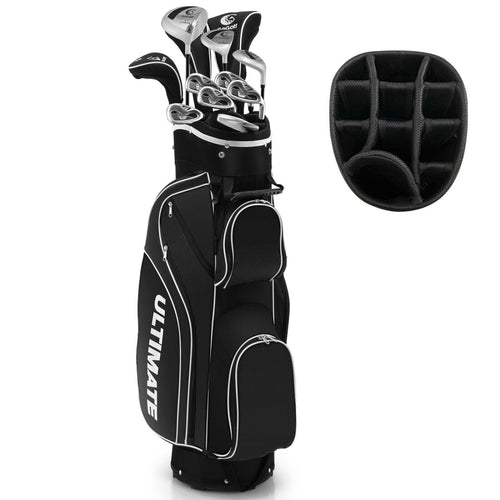 Women's Complete Golf Club Set, 10 Pieces, Alloy Driver, Black