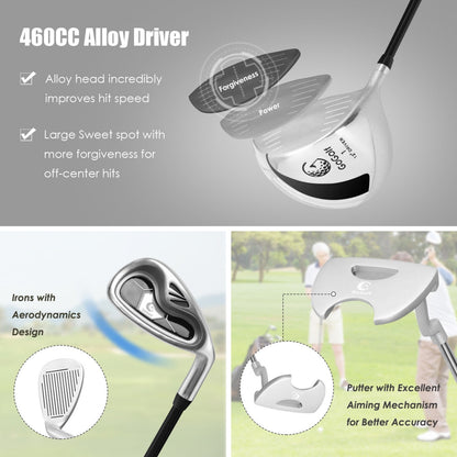 Women's Complete Golf Club Set, 10 Pieces, Alloy Driver, Black Golf at Gallery Canada