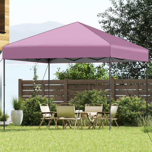 10 X 10 Feet Pop up Canopy Tent with Portable Carrying Bag and 8 Stakes, Pink
