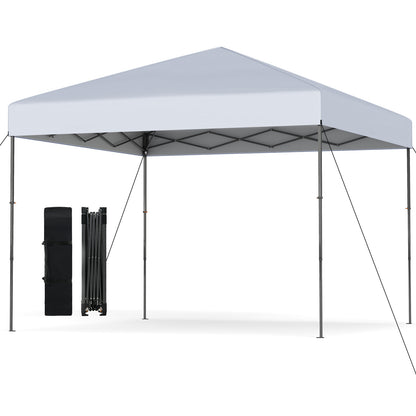 10 X 10 Feet Pop Up Canopy Tent, Portable Carrying Bag, 8 Stakes, White Canopies at Gallery Canada