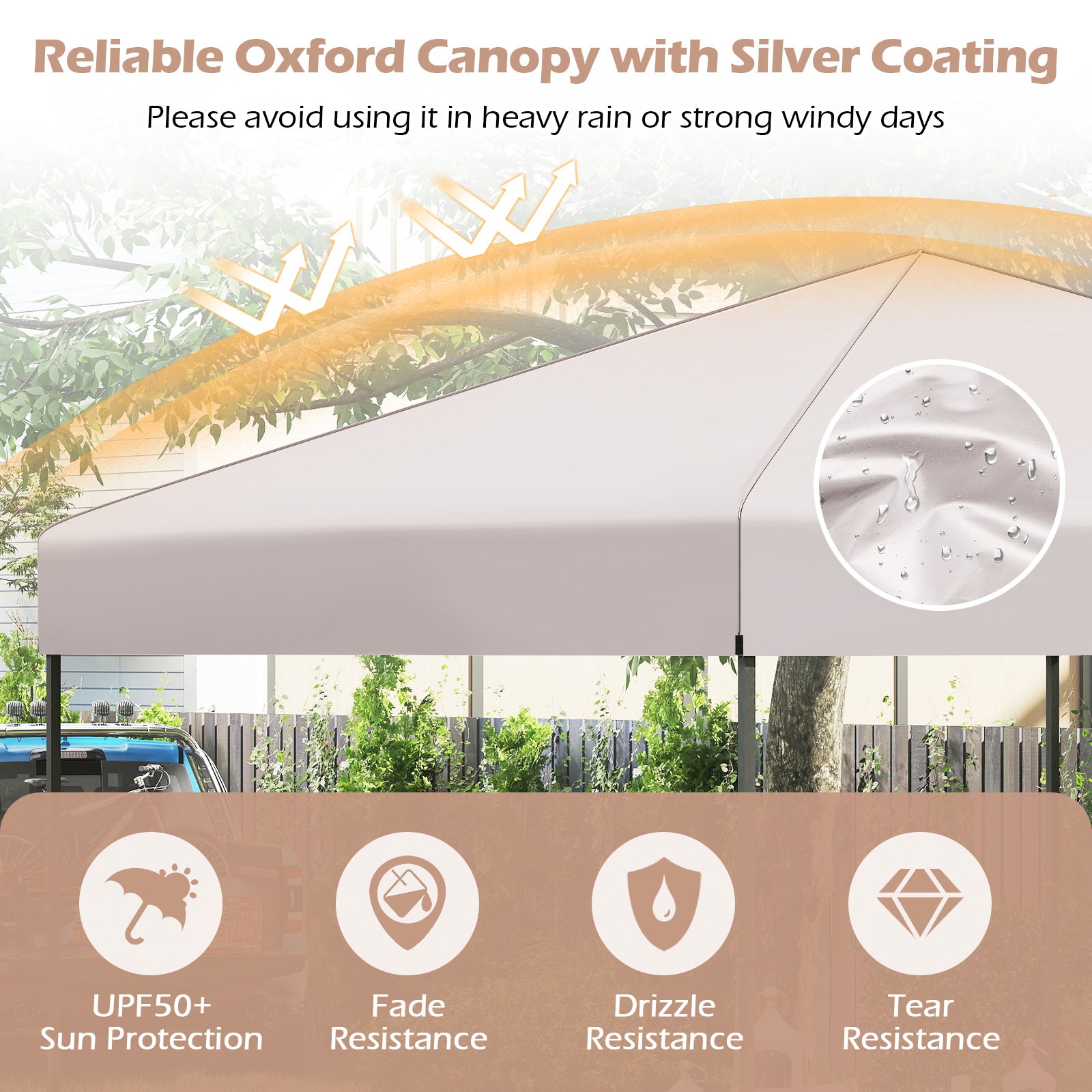 10 X 10 Feet Pop up Canopy Tent with Portable Carrying Bag and 8 Stakes, Yellow Canopies at Gallery Canada