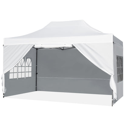 10 X 14 FT Pop up Canopy Tent Outdoor Patio Commercial Sunshade Shelter, White Canopies at Gallery Canada