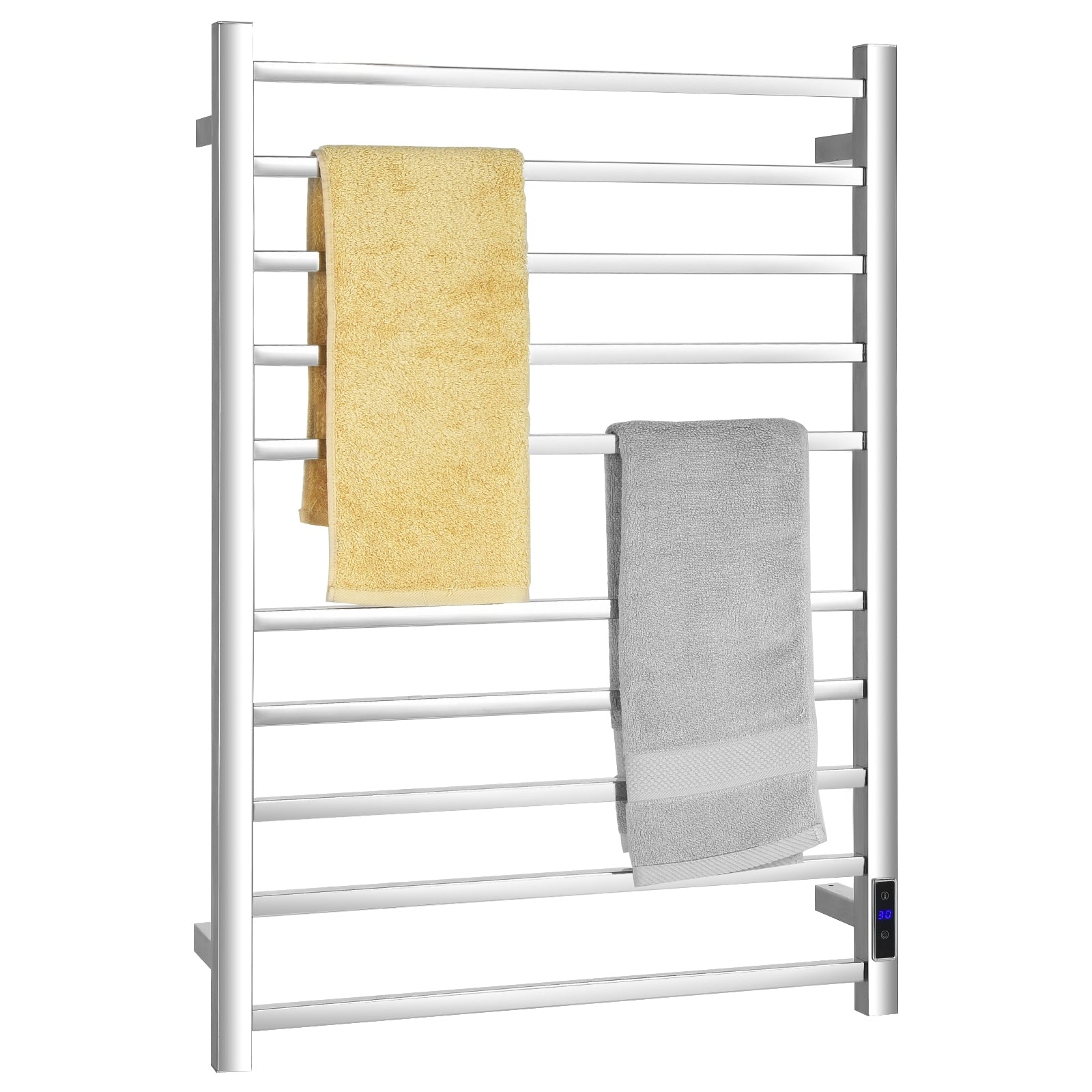 10-Bar Electric Stainless Steel Towel Warmer Towel Racks at Gallery Canada