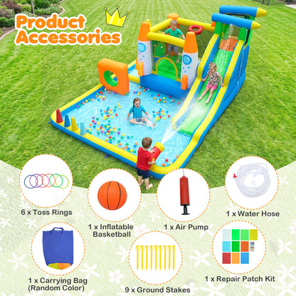 Kids Inflatable Bounce House, 10-in-1 with Water Slide Inflatable Water Slides at Gallery Canada