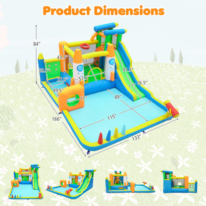 Kids Inflatable Bounce House, 10-in-1 with Water Slide Inflatable Water Slides at Gallery Canada