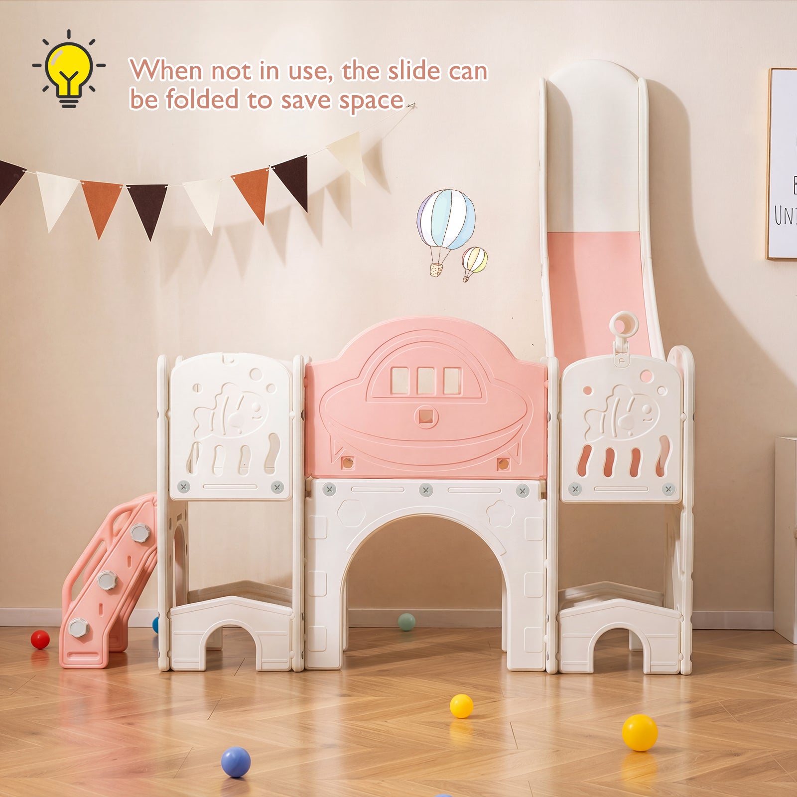 Toddler Slide Climber Playset, 10 In 1, Pink Climbers & Slides at Gallery Canada