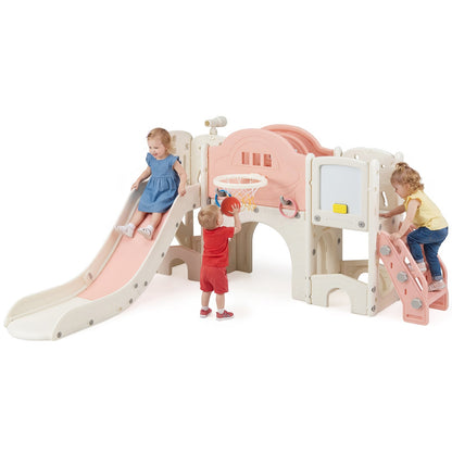 Toddler Slide Climber Playset, 10 In 1, Pink Climbers & Slides at Gallery Canada