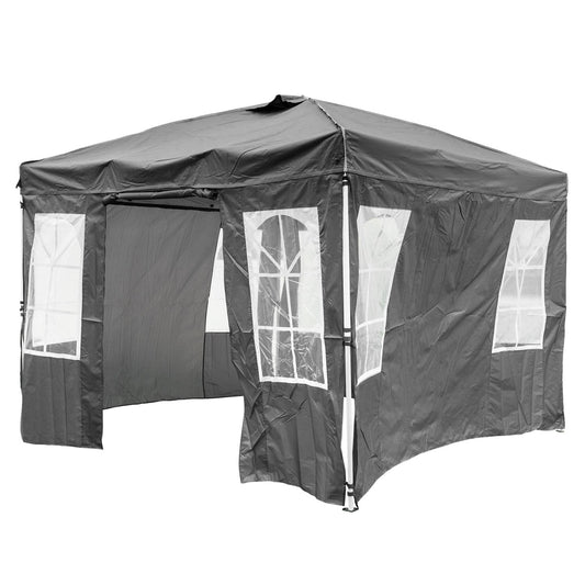 10x10 FT Pop Up Canopy Tent, Waterproof, Gray Canopies Gray at Gallery Canada