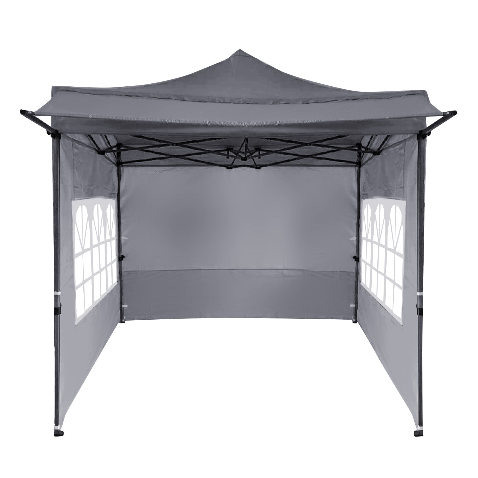 10 x 10 FT Pop up Canopy Tent with Sidewalls and Awning for Party Picnic Event, Gray Canopies at Gallery Canada