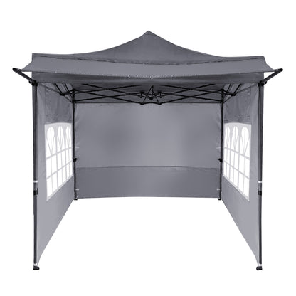10 x 10 FT Pop up Canopy Tent with Sidewalls and Awning for Party Picnic Event, Gray Canopies at Gallery Canada