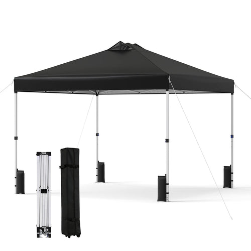 10 x 10 Feet Outdoor Commercial Pop Up Canopy Tent, Black
