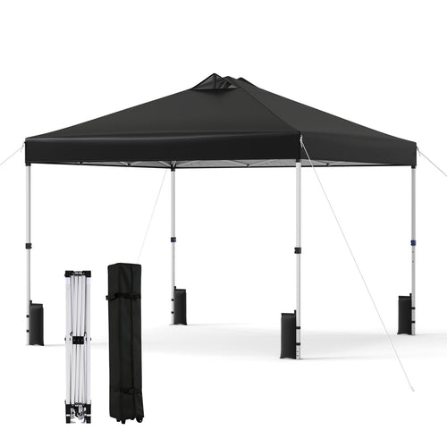 10 x 10 Feet Outdoor Commercial Pop Up Canopy Tent, Black