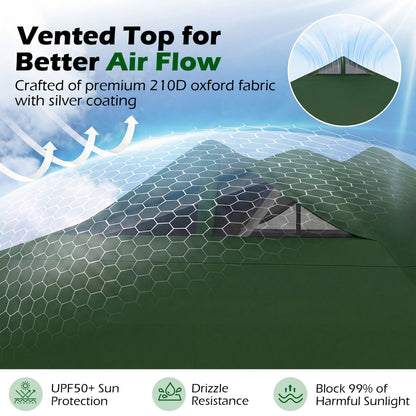10x10 Feet Outdoor Commercial Pop Up Canopy Tent, Green Canopies at Gallery Canada