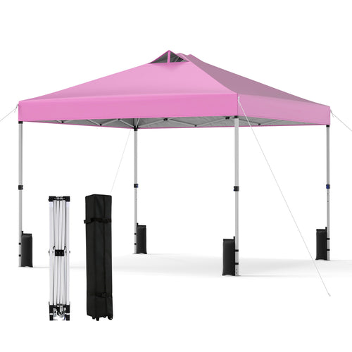 10 x 10 Feet Outdoor Commercial Pop Up Canopy Tent, Pink