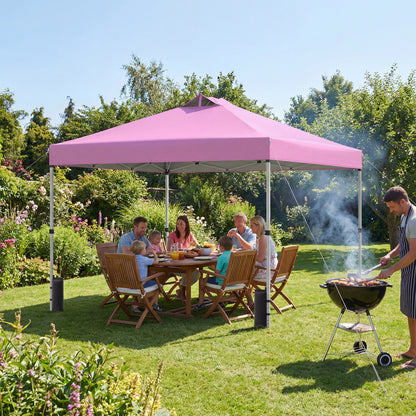 10 x 10 Feet Outdoor Commercial Pop Up Canopy Tent, Pink Canopies at Gallery Canada