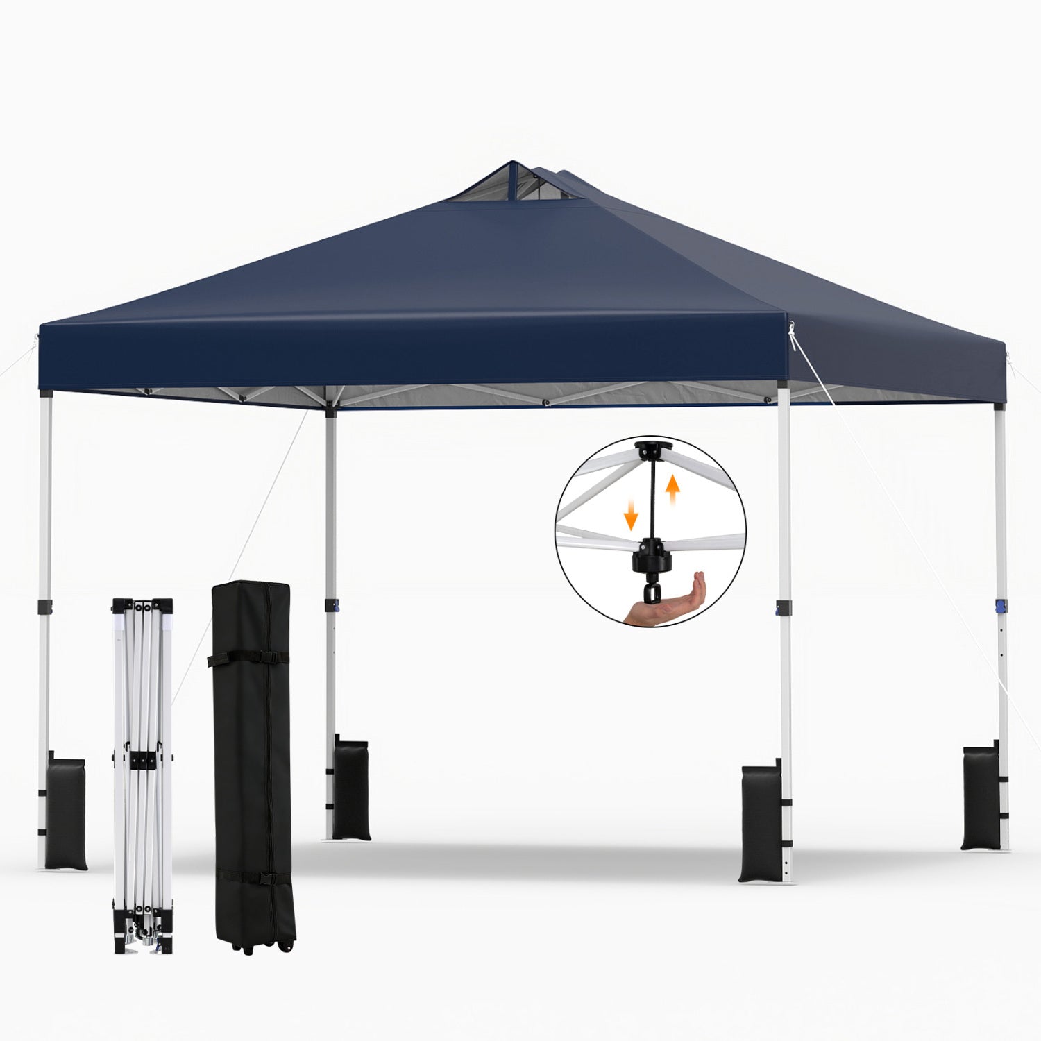 10x10 Feet Outdoor Commercial Pop Up Canopy Tent, Blue Canopies at Gallery Canada