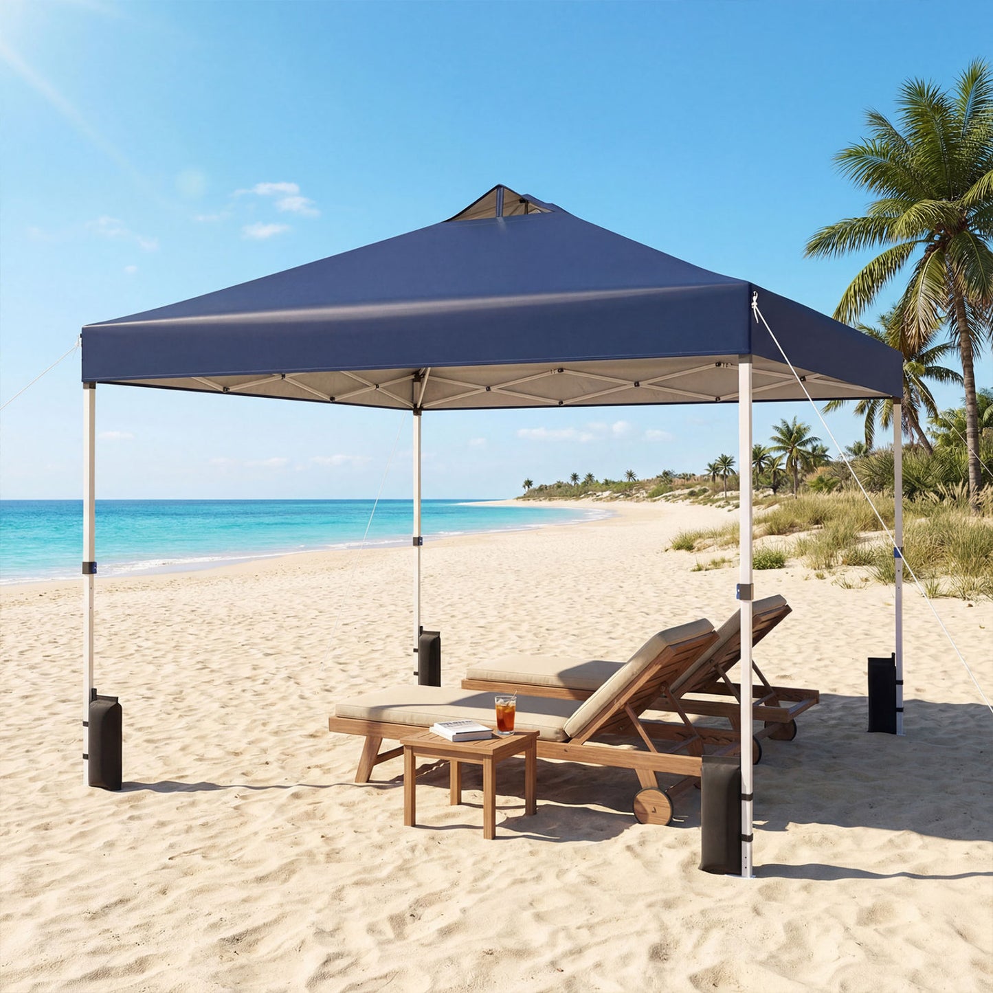 10x10 Feet Outdoor Commercial Pop Up Canopy Tent, Blue Canopies at Gallery Canada