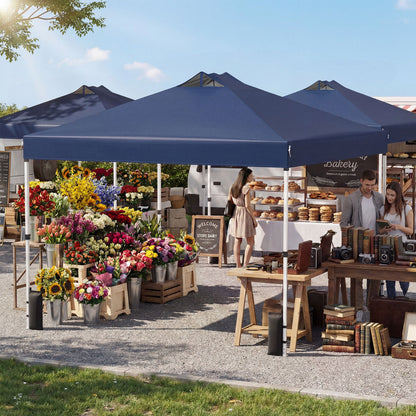 10x10 Feet Outdoor Commercial Pop Up Canopy Tent, Blue Canopies at Gallery Canada