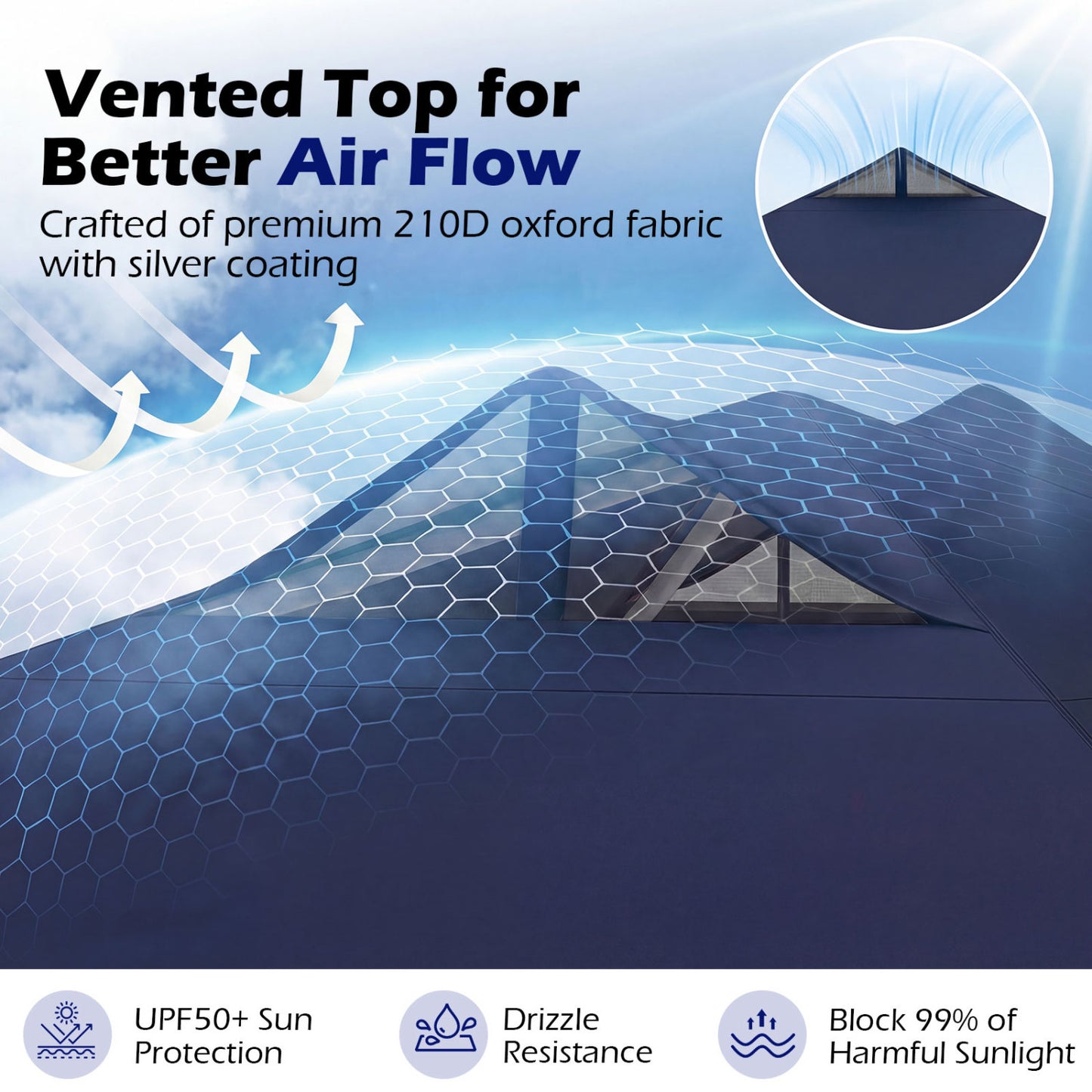 10x10 Feet Outdoor Commercial Pop Up Canopy Tent, Blue Canopies at Gallery Canada