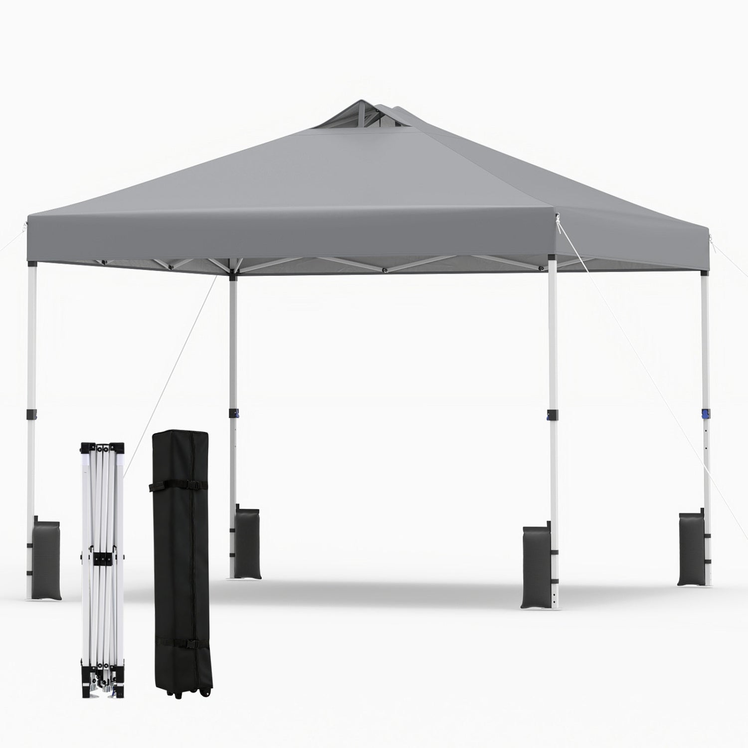 10x10 Feet Outdoor Commercial Pop Up Canopy Tent, Gray Canopies at Gallery Canada