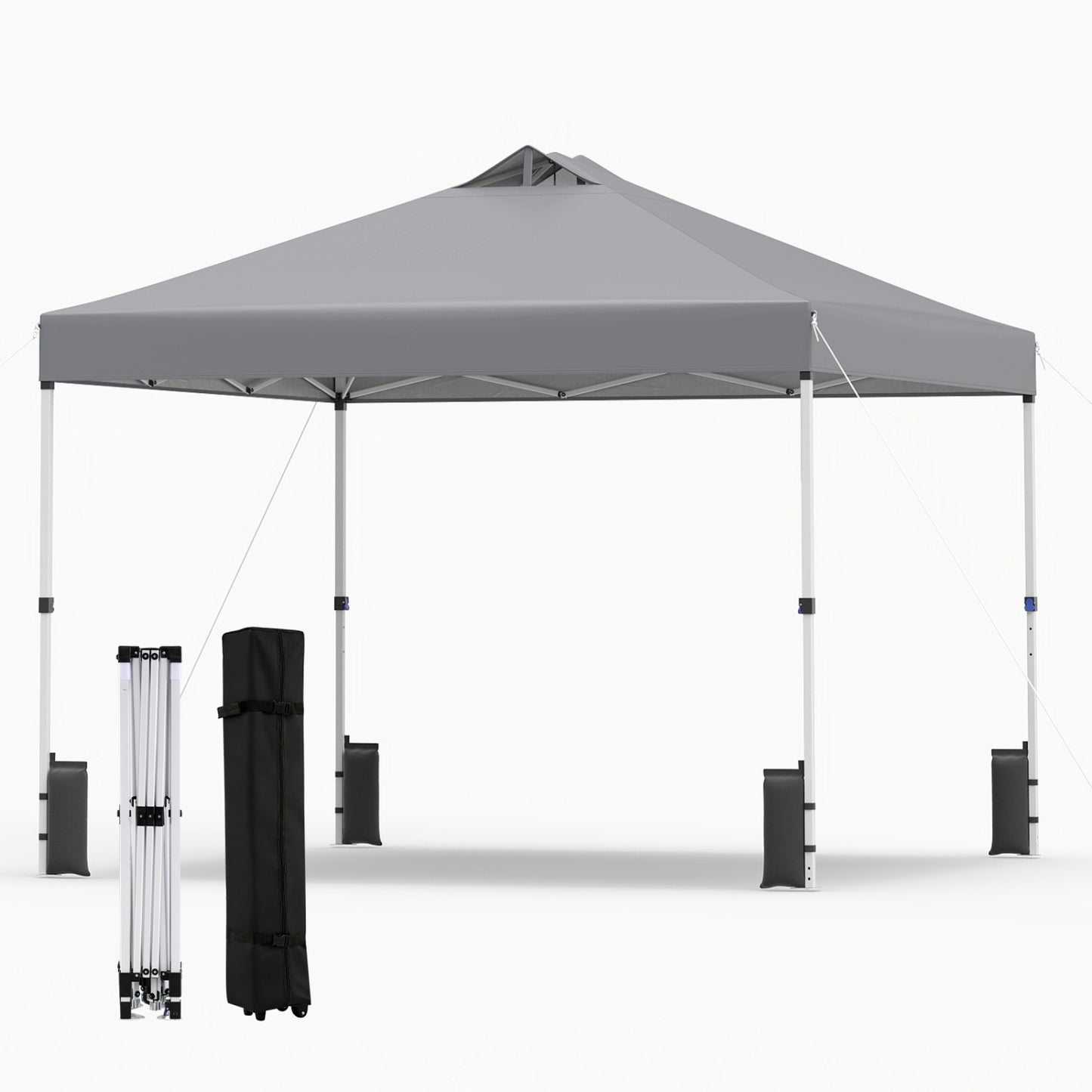 10x10 Feet Outdoor Commercial Pop Up Canopy Tent, Gray Canopies at Gallery Canada