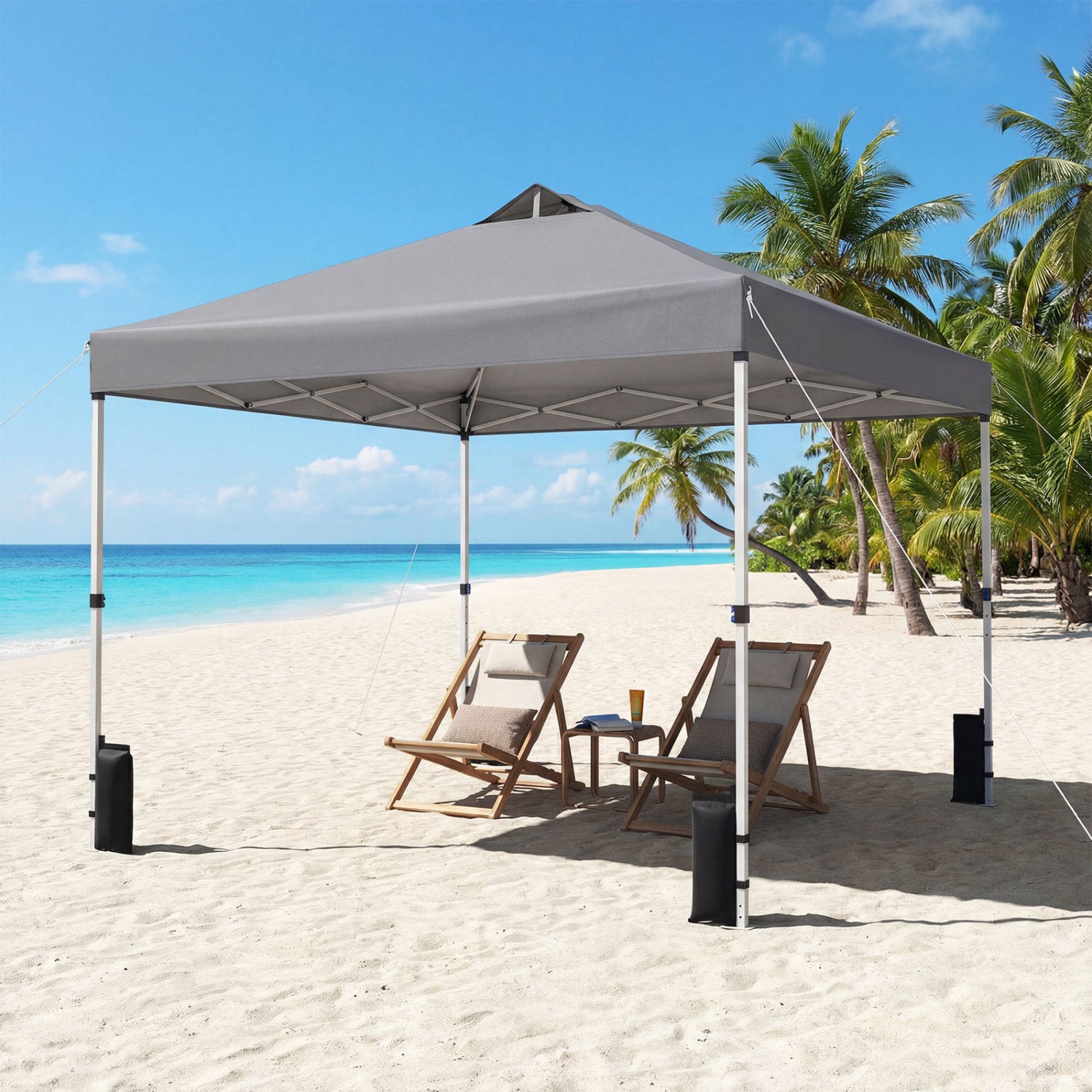10x10 Feet Outdoor Commercial Pop Up Canopy Tent, Gray Canopies at Gallery Canada