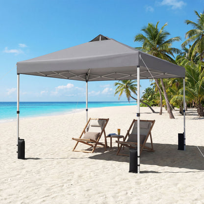 10x10 Feet Outdoor Commercial Pop Up Canopy Tent, Gray Canopies at Gallery Canada
